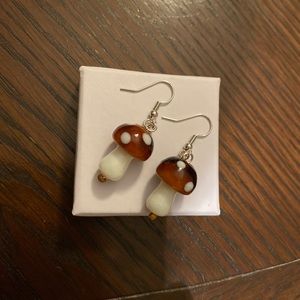 boutique mushroom earrings